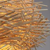 Simple Bird's Nest Creative Rattan Pendant Light
