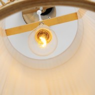 Kinesisk bambu vävning kreativ ljuskrona