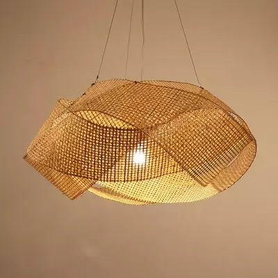 Southeast Asian Style Rattan Chandelier