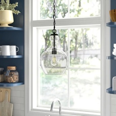 Teardrop Glass Pendant Light
