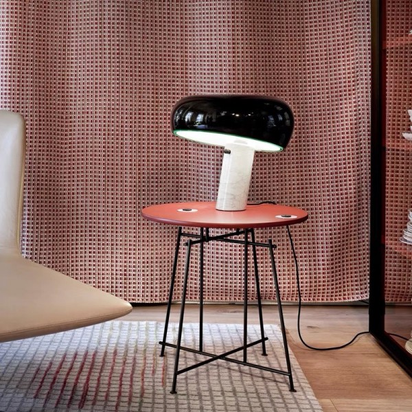 Nowoczesna Skandynawska Marmurowa Lampa Stołowa Snoopy