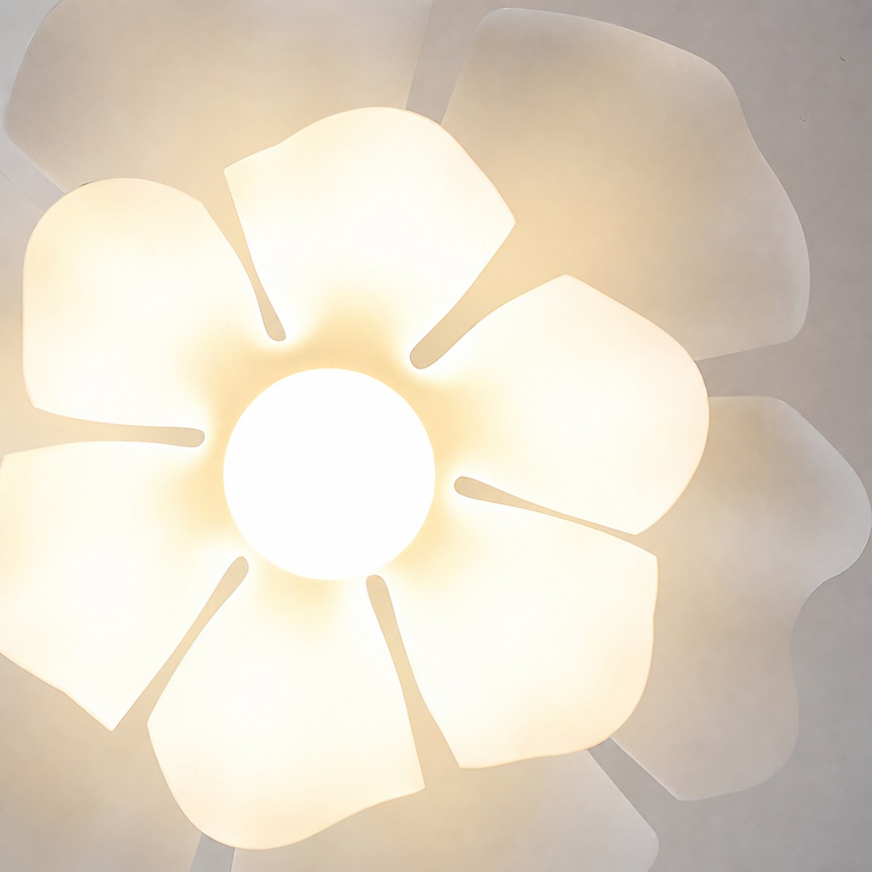 Soft Light detail of Creative Flower Pendant Light S106