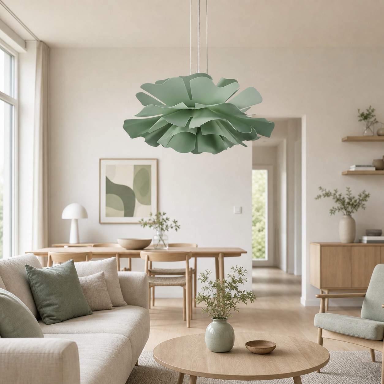 Creative Flower Pendant Light S106 room style 4