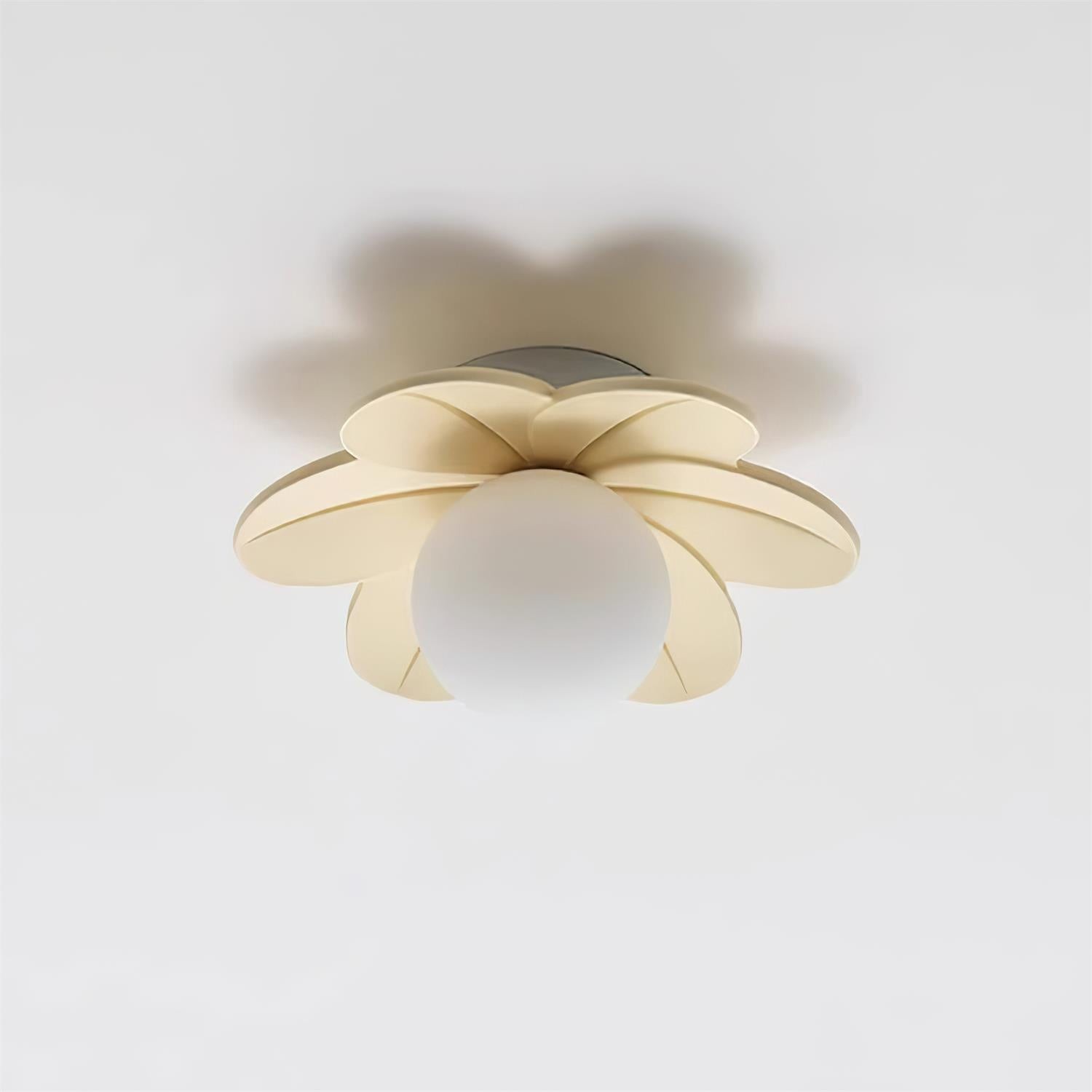 Beige blomstertaklampe P015 variant