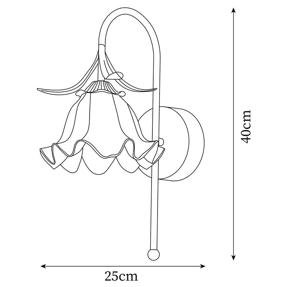French Cream Style Flower Wall Lamp M146