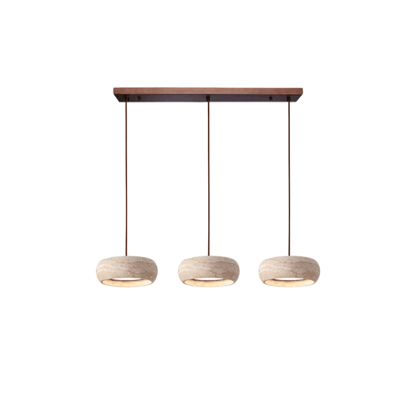 Wabi Sabi Style Travertine Stone Pendant Light D934