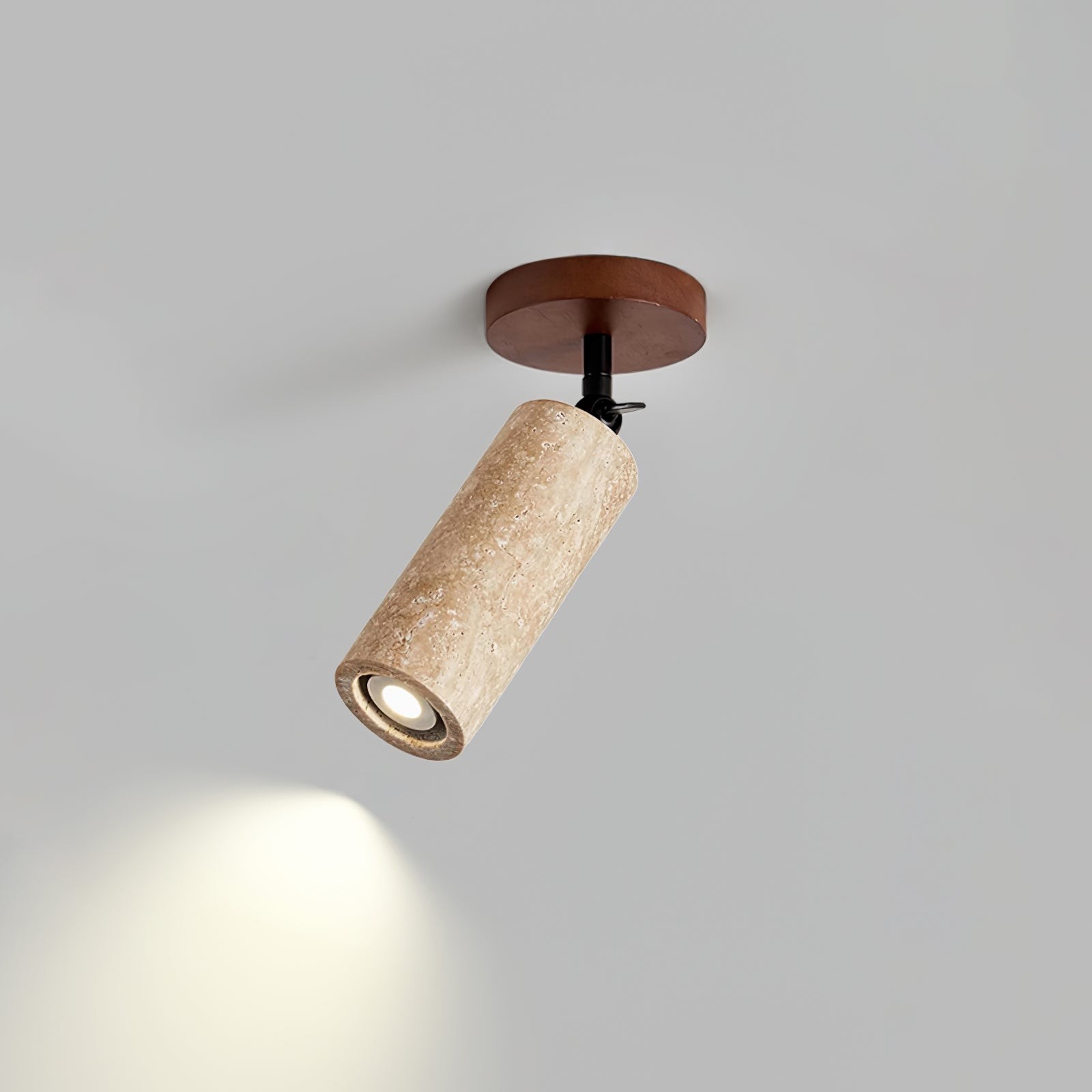 Wabi-Sabi Travertine Adjustable Wall Lamp M04