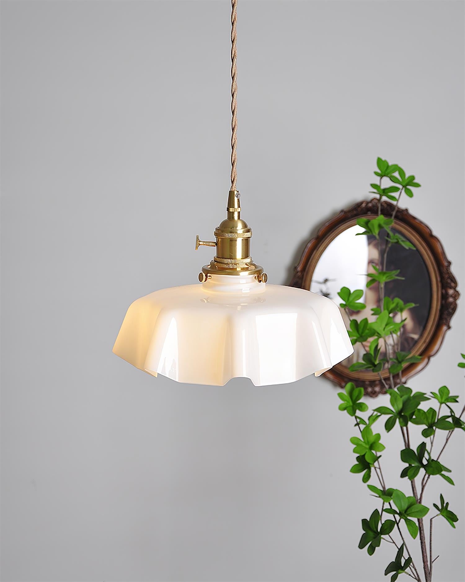 Skirted Ripple Pendant Lamp D245