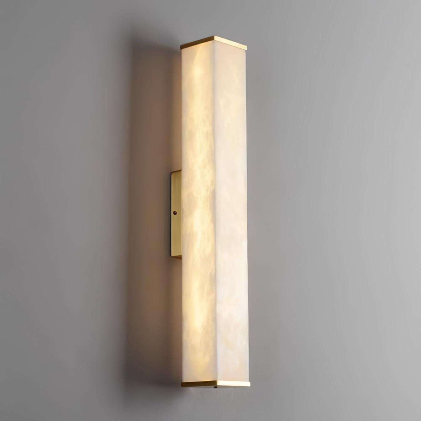 Cuboid Alabaster Wall Light D398