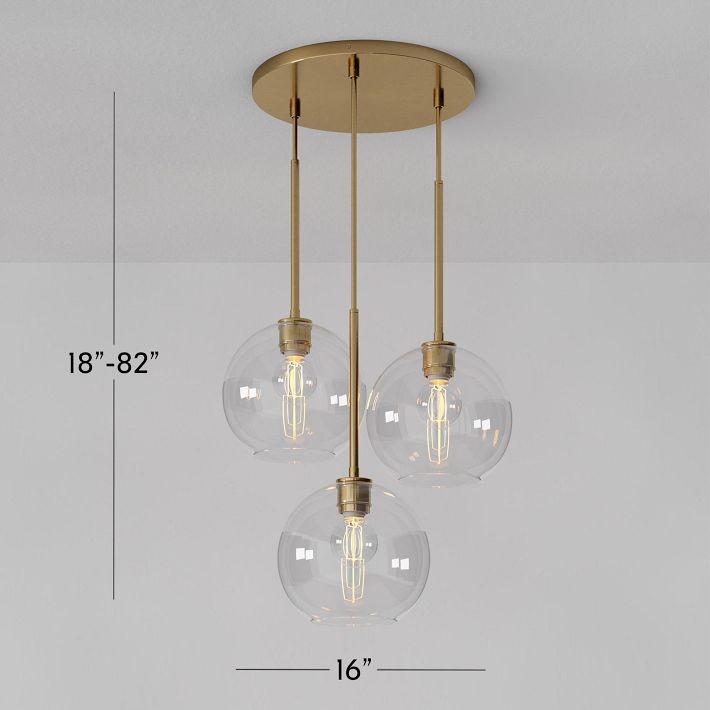Selvion Minimalist Crystal Chandelier - Handcrafted Glass Sculptural Lighting Fixture T150