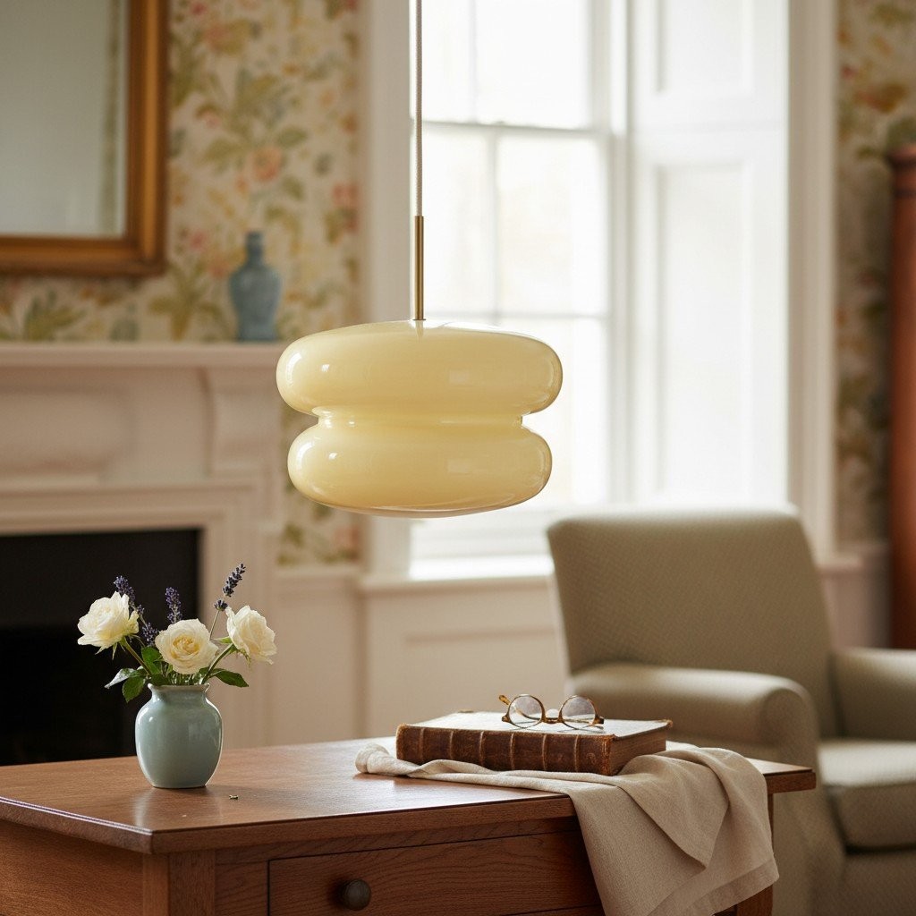 Orra Opal Glass Pendant Lamp - Modern Hanging Lamp T421