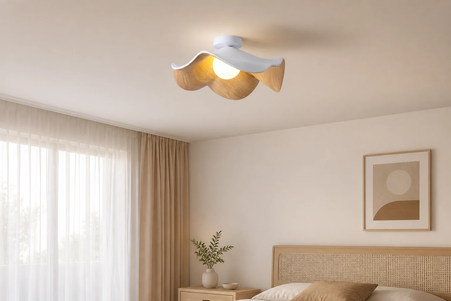 Lampa sufitowa M171 stylizowana na prosty, nowoczesny pokój