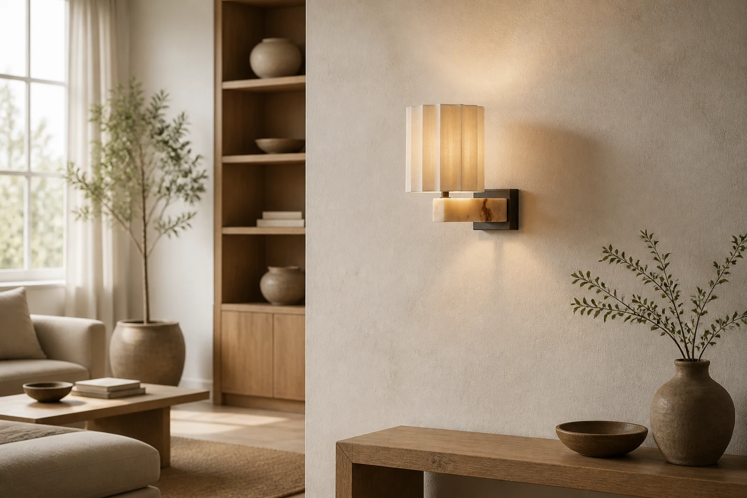 Lampa ścienna Cavilon w pomieszczeniu osadzonym w kontekście produktu