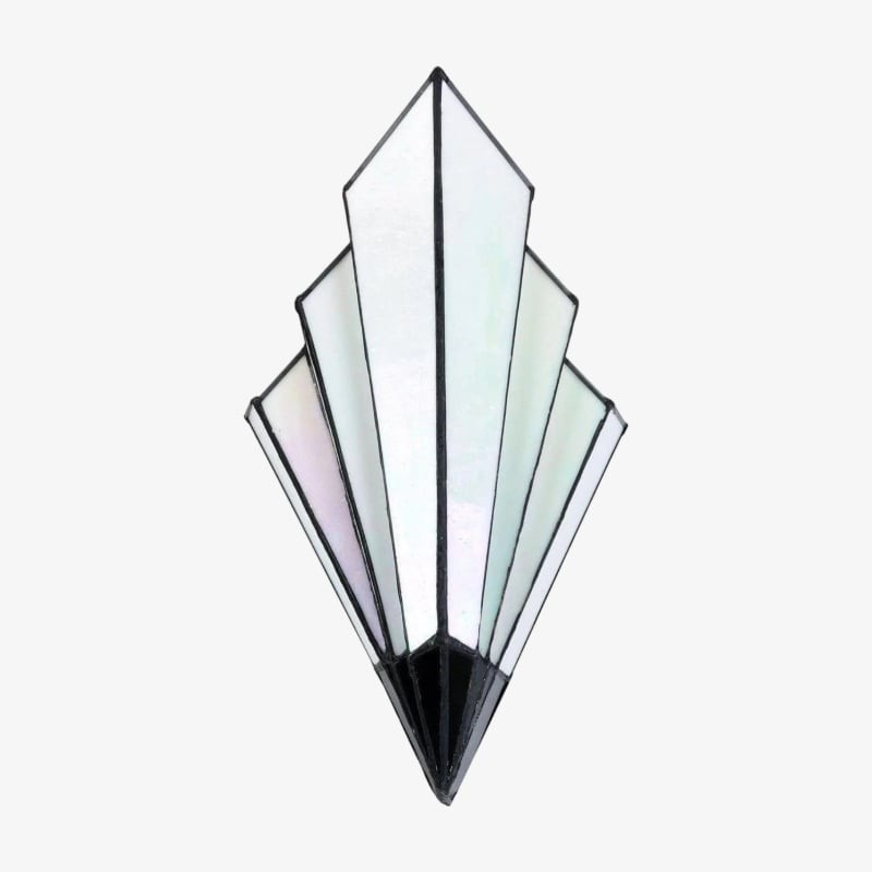 Kelsar Wall Light Featuring Hand-Cut Glass and Elegant Art Deco Design for Indoor Accent Lighting T645