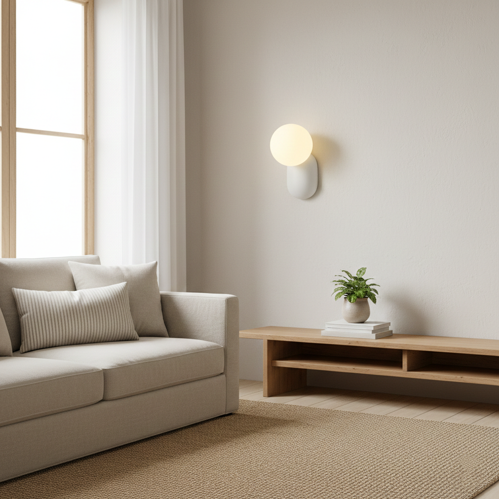 Luma Nordic Glass Orb Wall Light D784