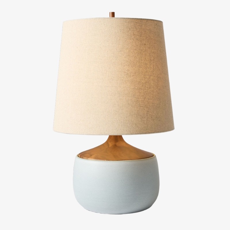Avero Contemporary Table Lamp - Textured Cement Design for Living Room and Office T485