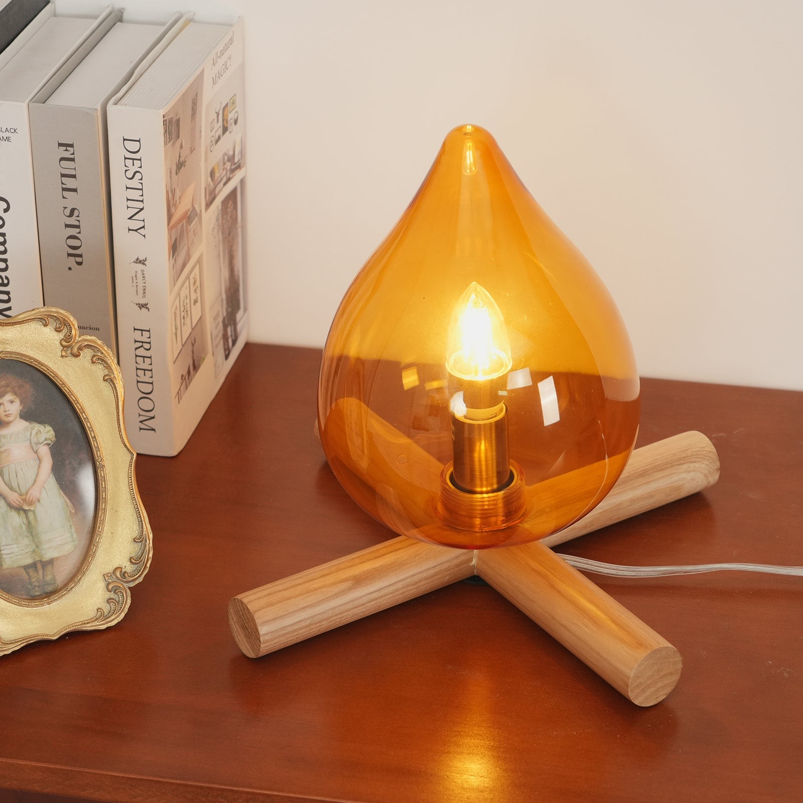 Funny Fire Shape Small Flame Table Lamp M155