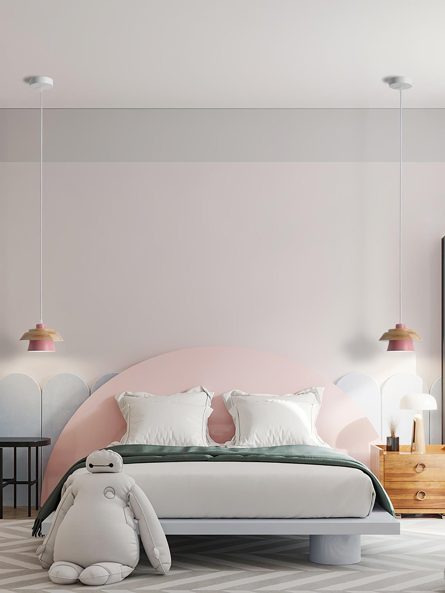 Stone Wood Pendant Lamp M419
