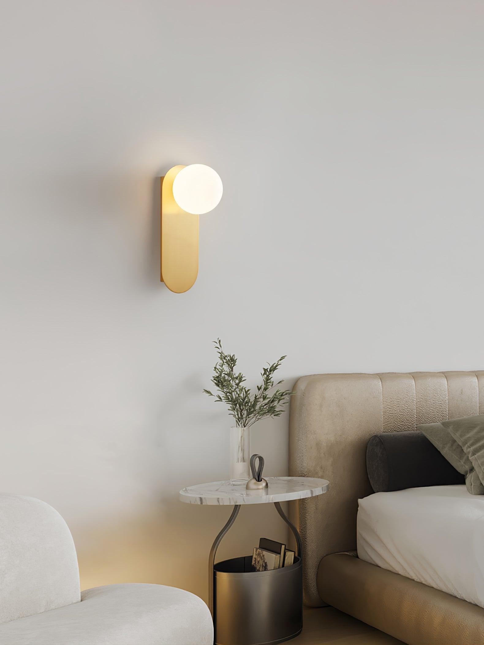 Modern Glass Base Sconce M381