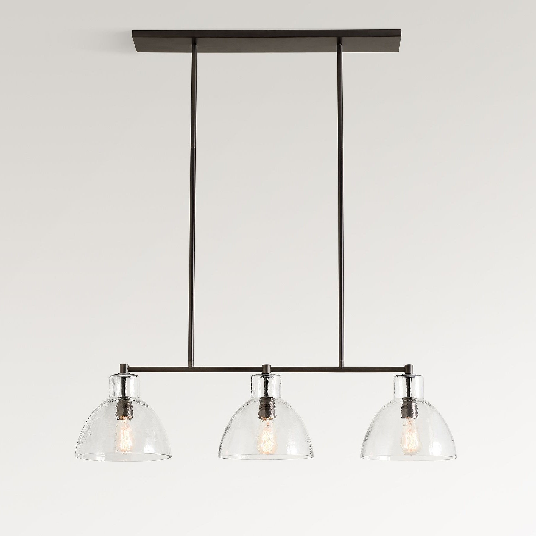 Glavira Recycled Glass Linear Chandelier - Elegant Modern Lighting T050