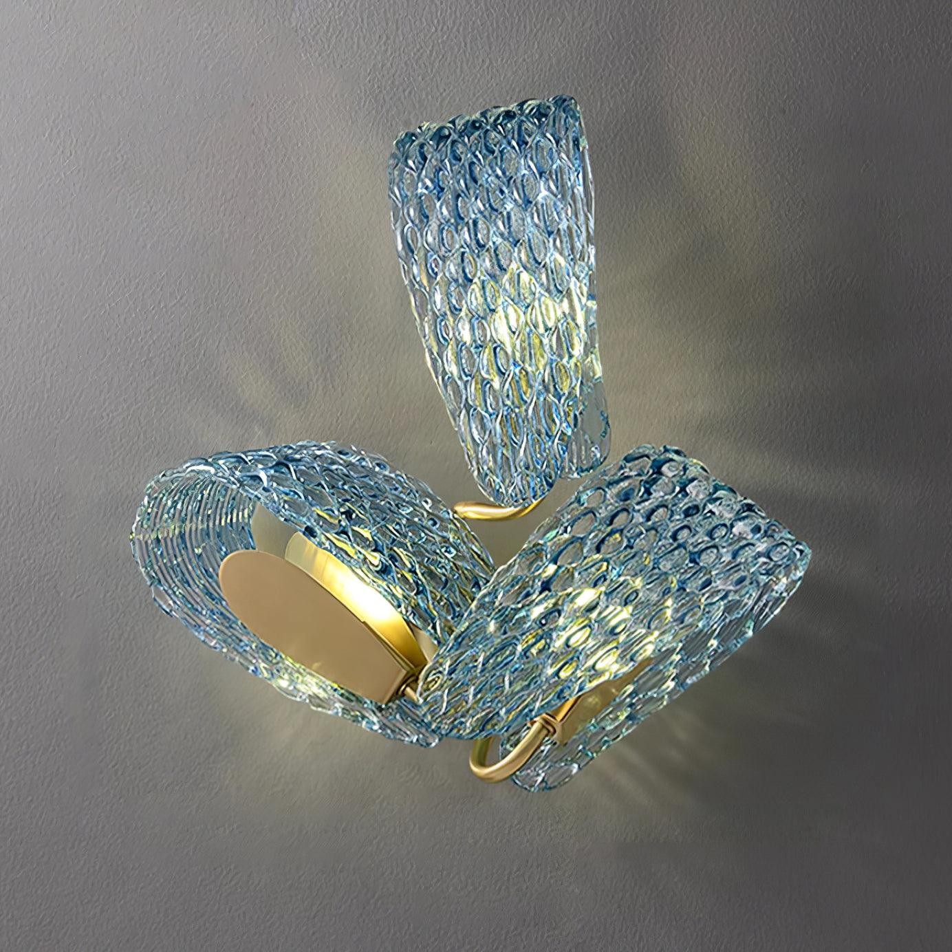 Creative Light Luxury Blue Ribbon Wall Lamp M283