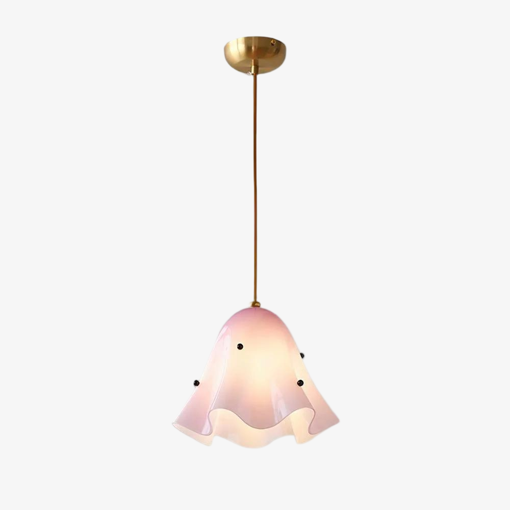 Bellina Artistic Glass Pendant Light - Modern Bloom Inspired Hanging Ceiling Lamp T279