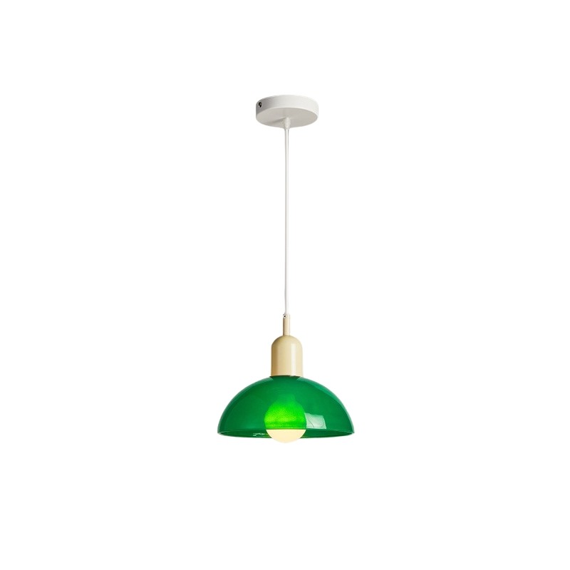 Bauhaus Stained Bowl Glass Pendant Light S164