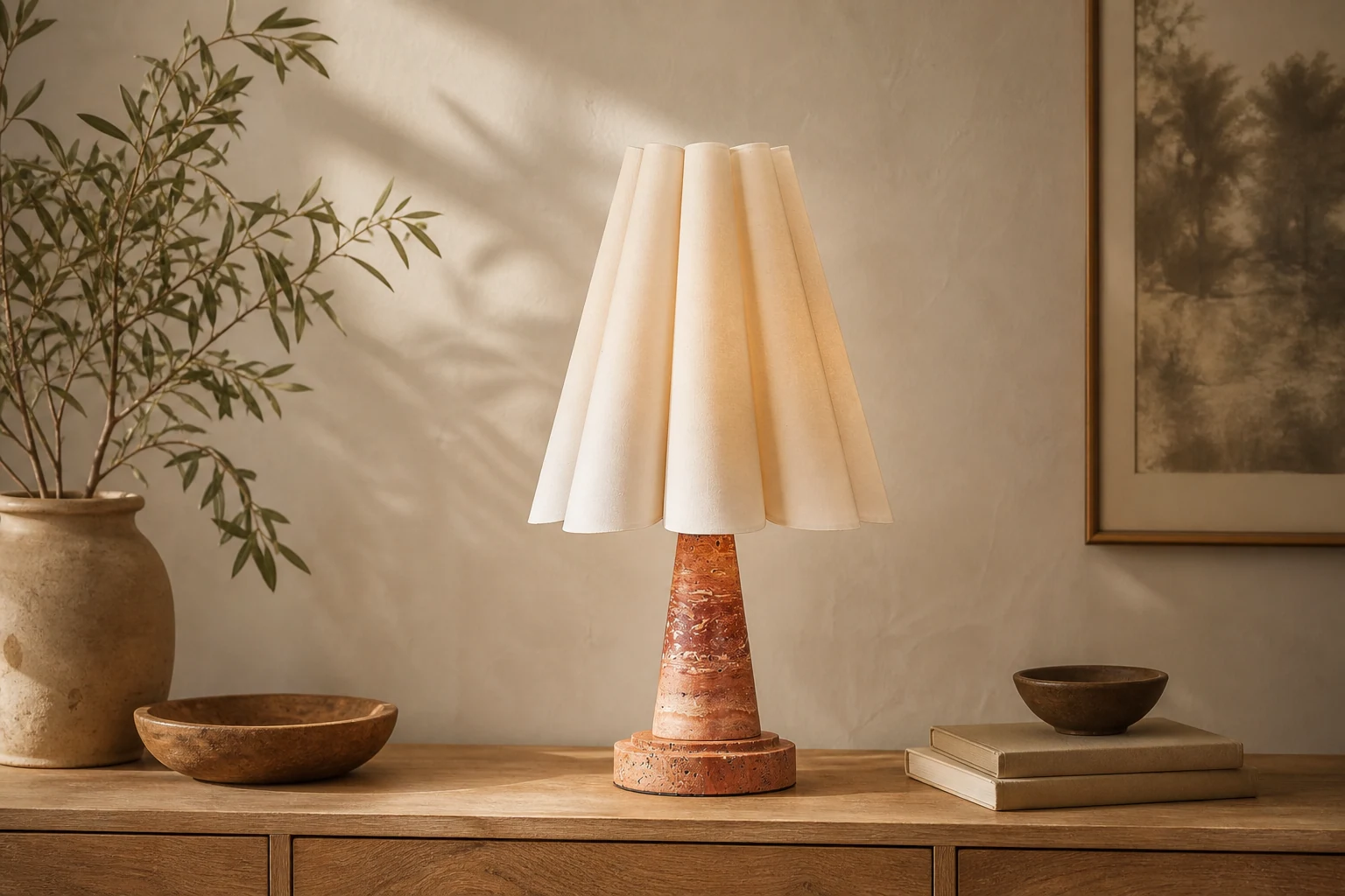 Lampa stołowa Shadon w scenie pokoju lifestylowego