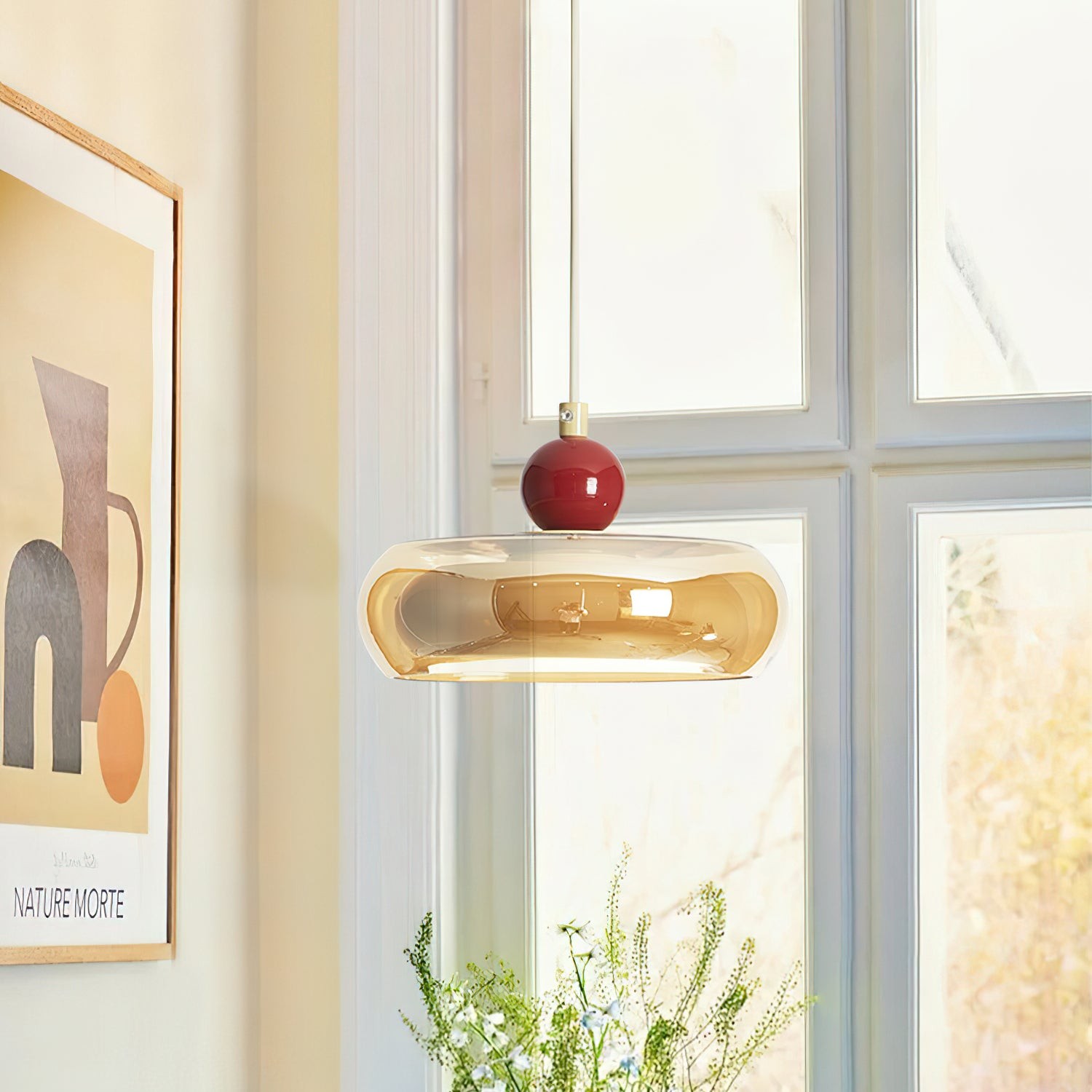 Cherry Shape Glass Pendant Lamp M206
