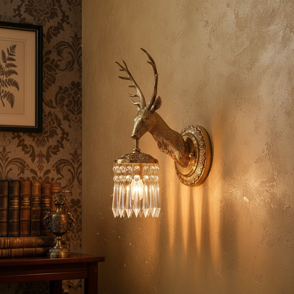 Antler Crystal Wall Lamp D740
