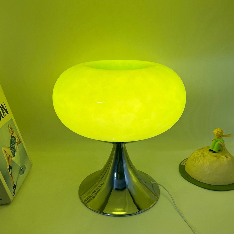 Bauhaus Apple Shaped Glass Led Table Lamp S137