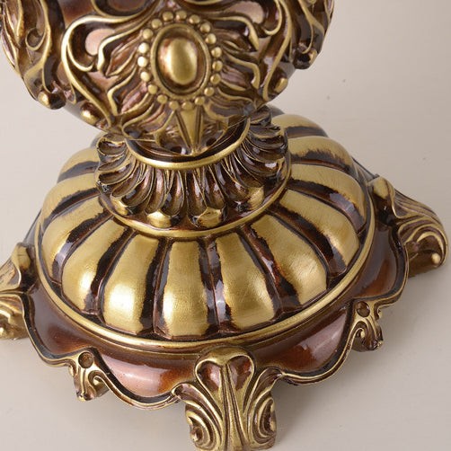 Traditional European Pink Pattern Lampshade Table Lamp M12