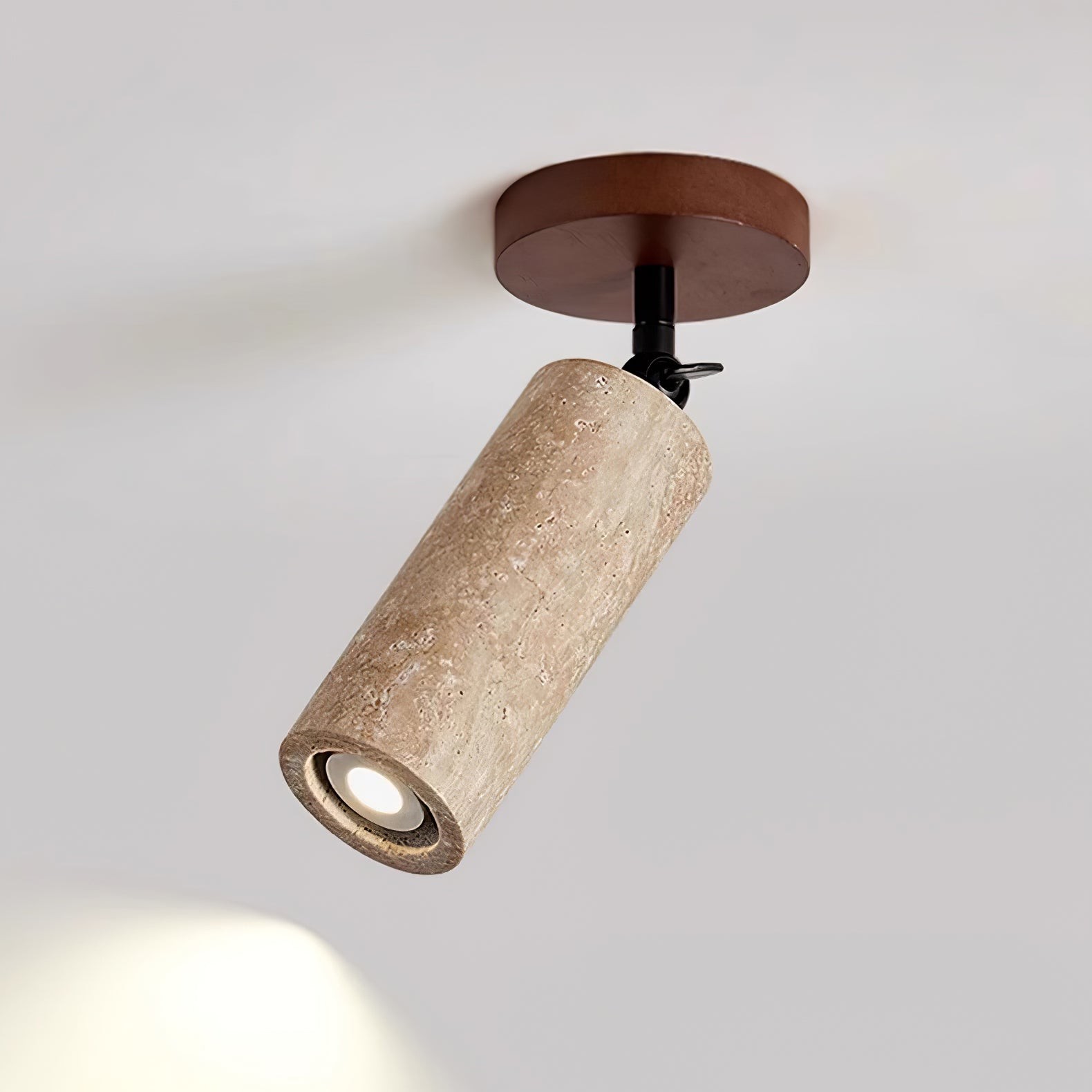 Wabi-Sabi Travertine Adjustable Wall Lamp M04