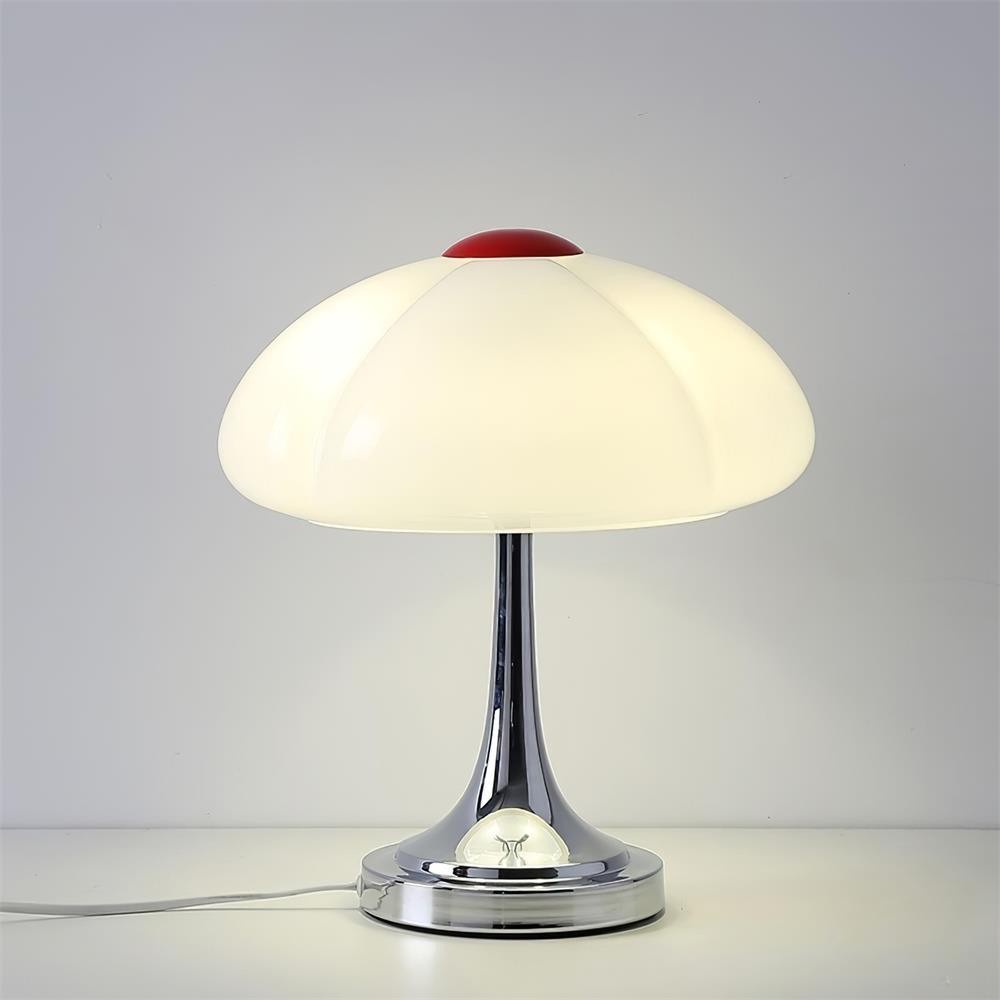 Cream Style Glass Mushroom Table Lamp M321