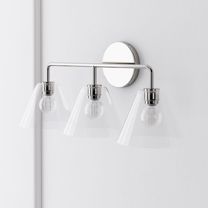 Conica Cone Wall Sconce - 1, 2, 3-Light Modern Glass Lighting T235