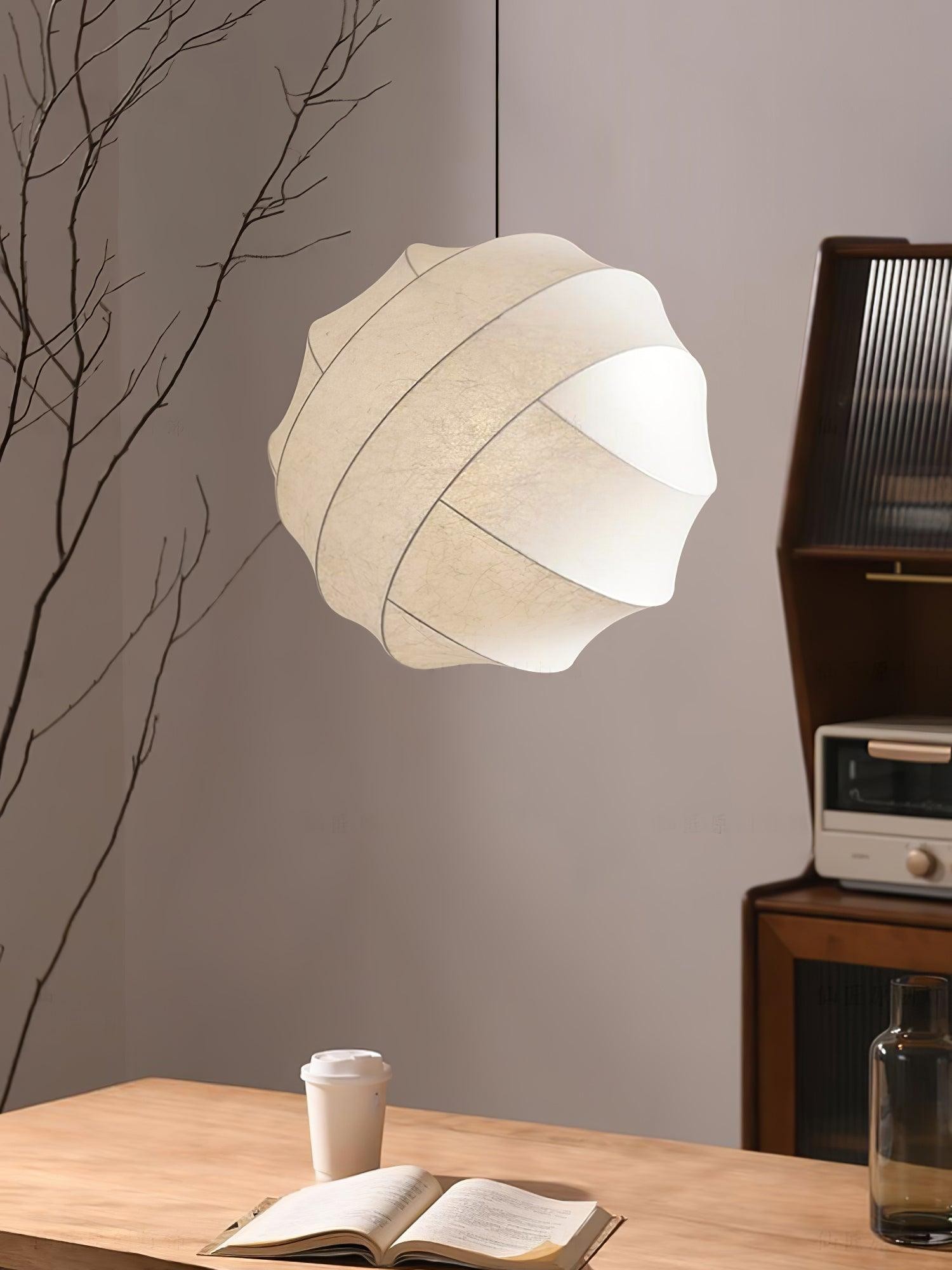 Wabi-Sabi Style Fiber Cocoon Pendant Lamp M505