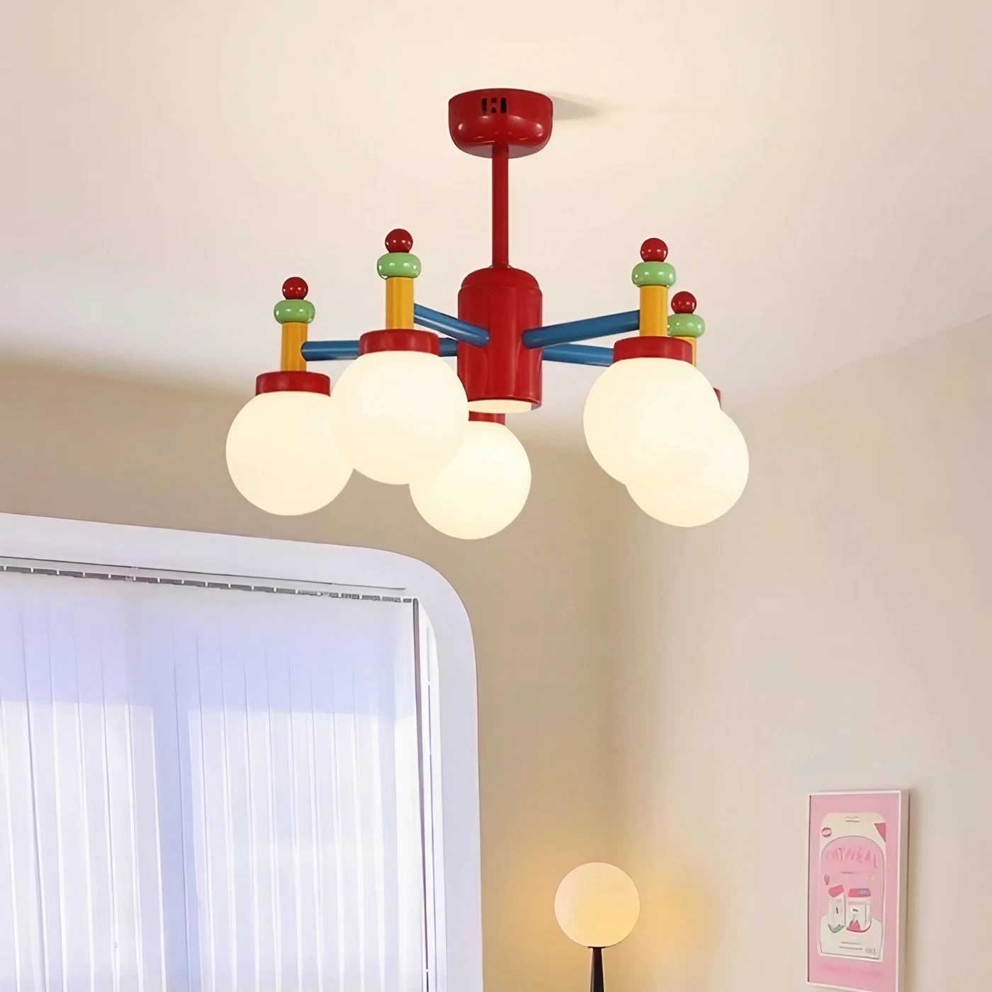 Art Decor Macaron Chandelier For Children's Room S49