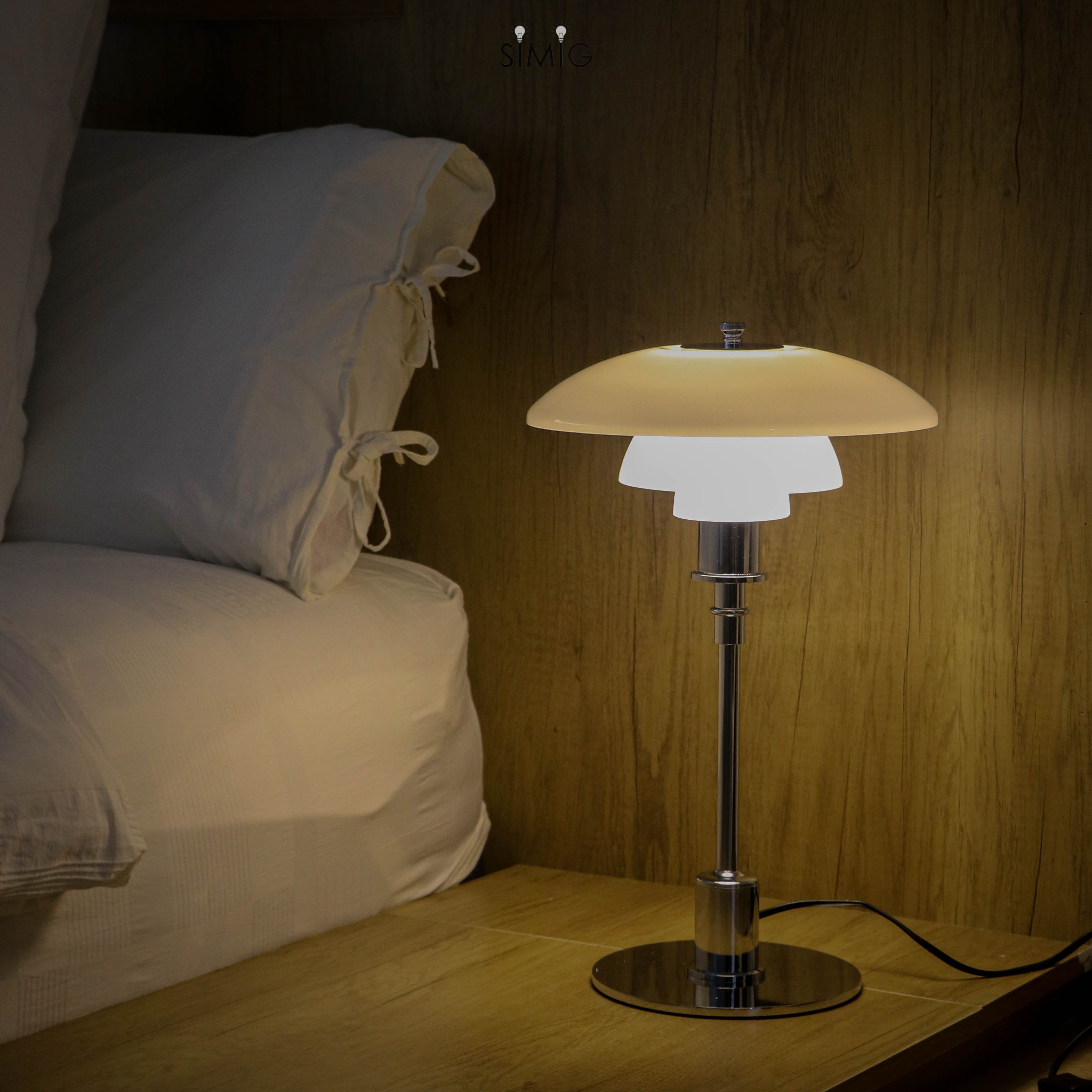 Danish Disc Multilayer Metal Table Lamp