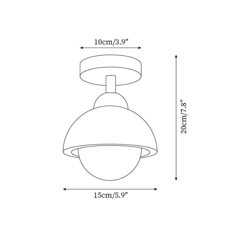 Vintage Travertine Aisle Ceiling Lamp M266