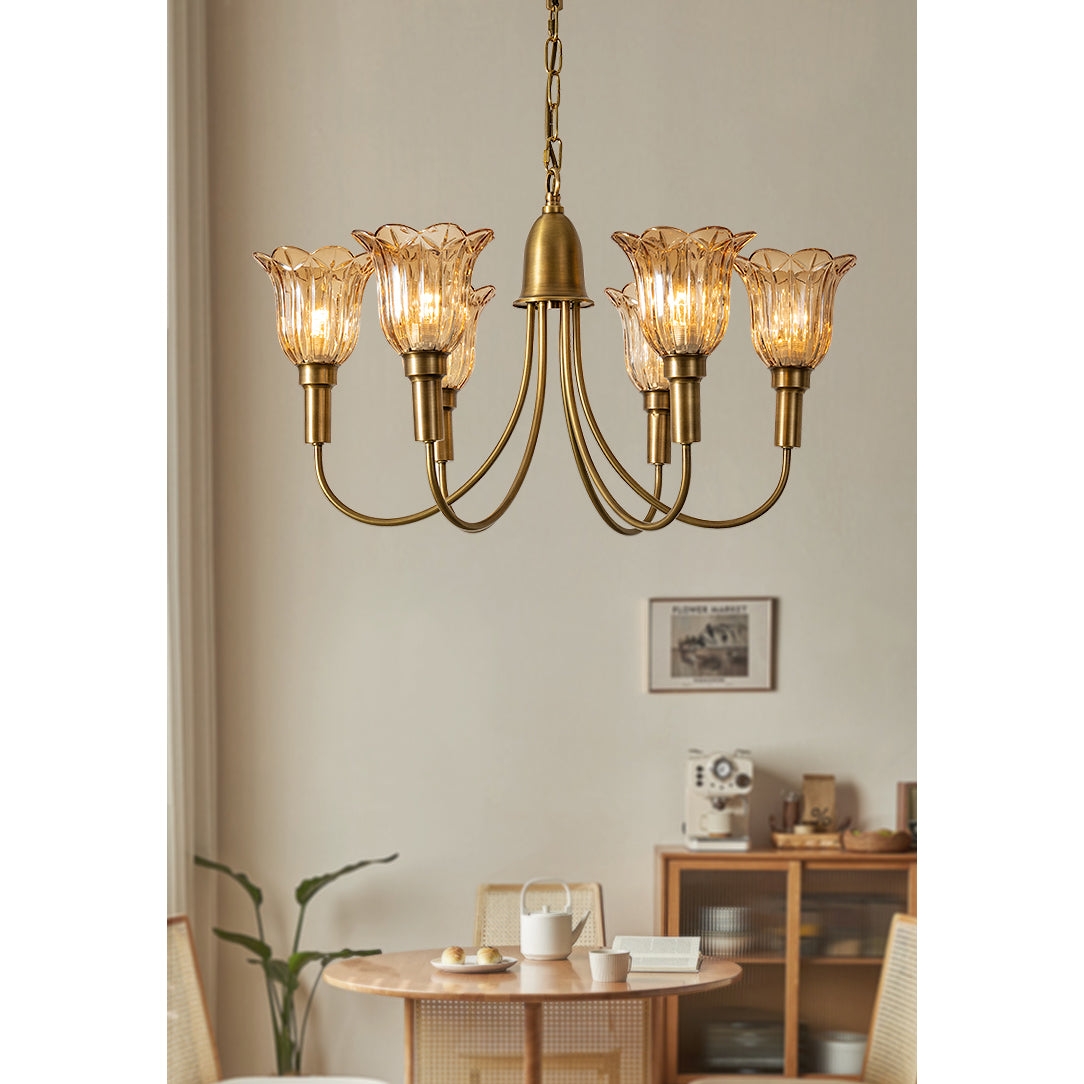 Columbia Brass Chandelier D505
