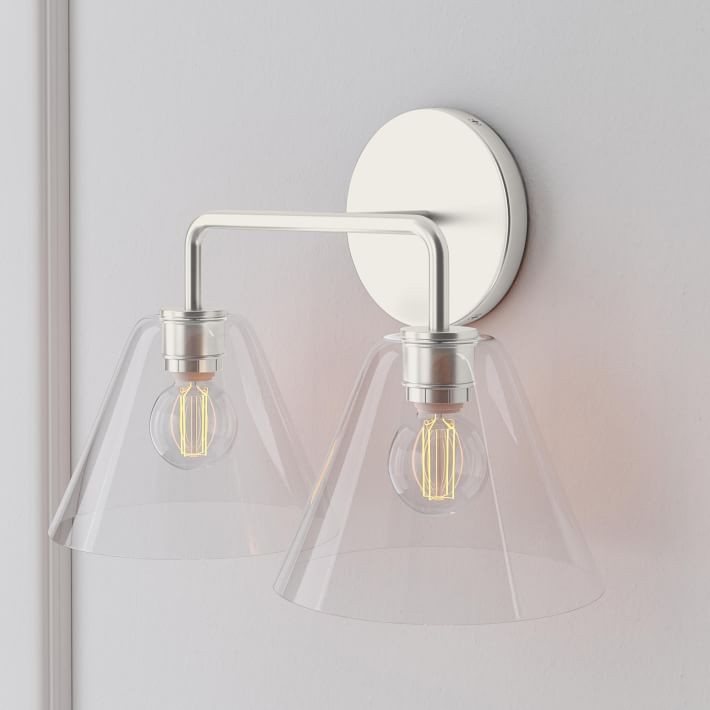 Conica Cone Wall Sconce - 1, 2, 3-Light Modern Glass Lighting T235