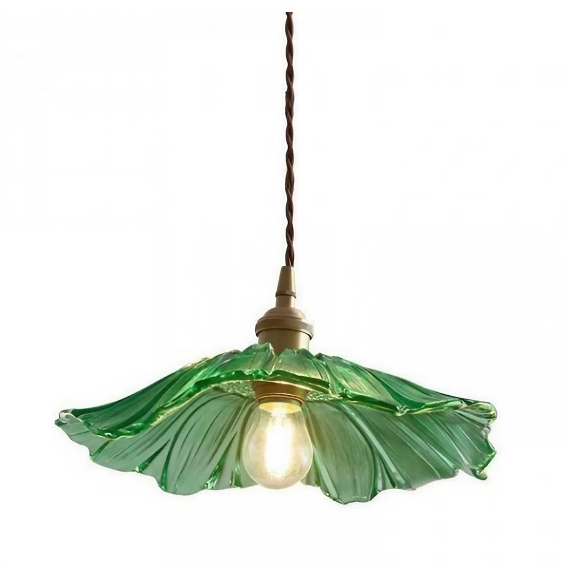 Tiffany Lotus Glass Pendant Light S55