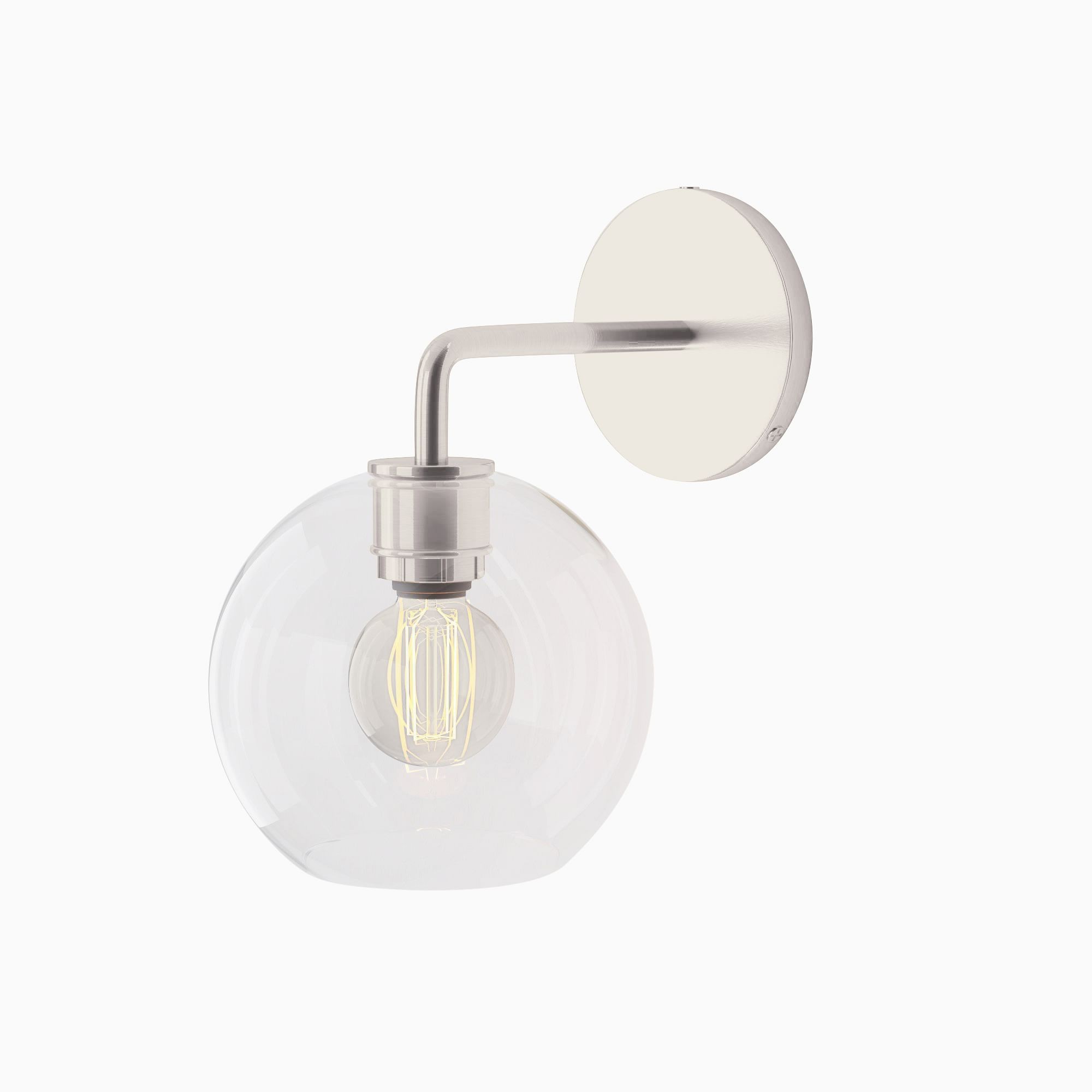 Selvion Artistic Globe Sconce Light - Handcrafted Glass Sculptural Wall Fixture T021