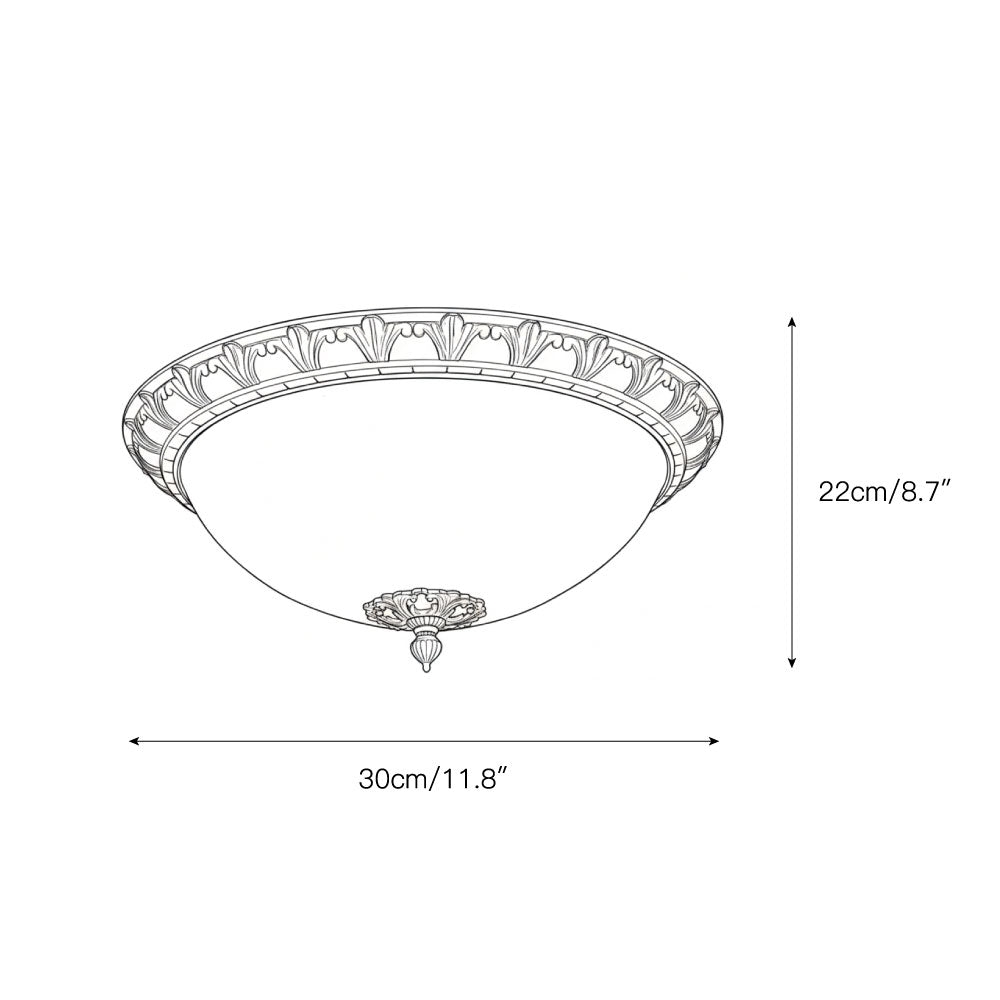 Deltana Flush Ceiling Lamp D737
