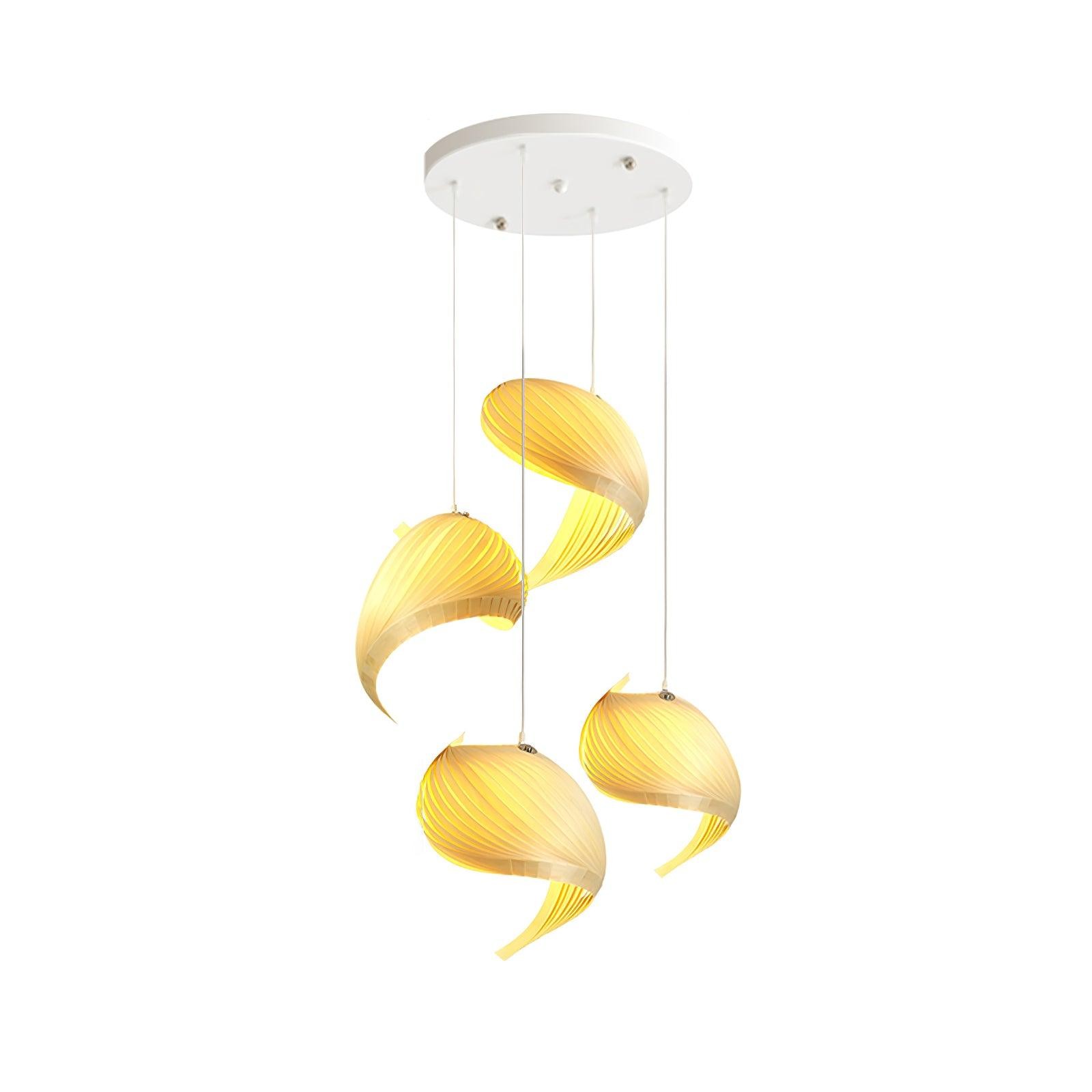 Creative Wooden Nautilus Shell Pendant Light S170