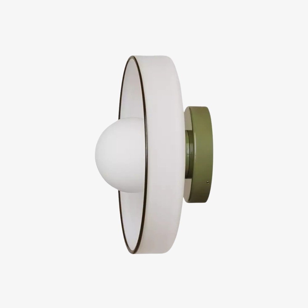 Kalo Wall Ceiling Light - Blown Glass Disc Orb Flush Mount Sconce T662