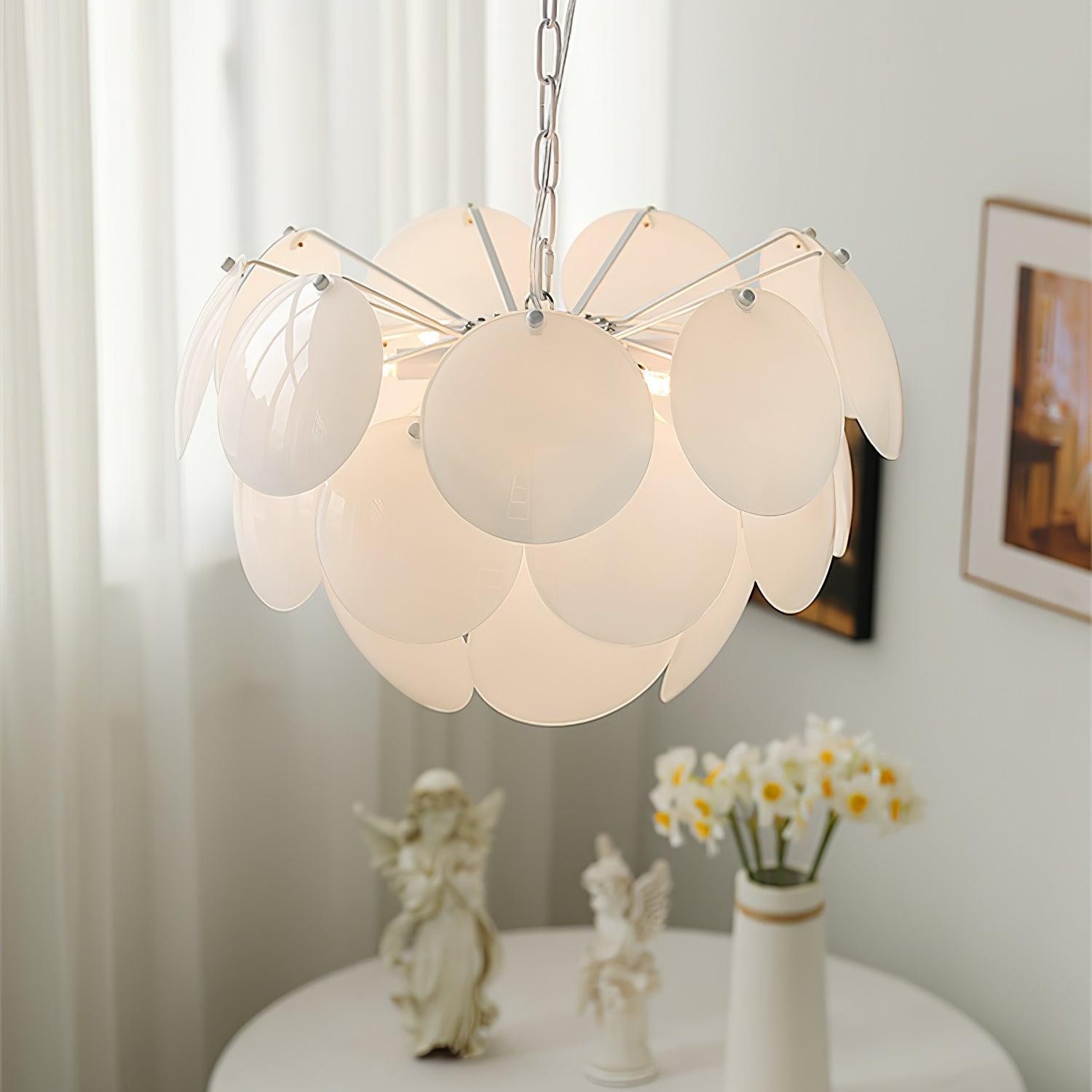 Luxury Fashion Luminous Petal Glass Chandelier M54