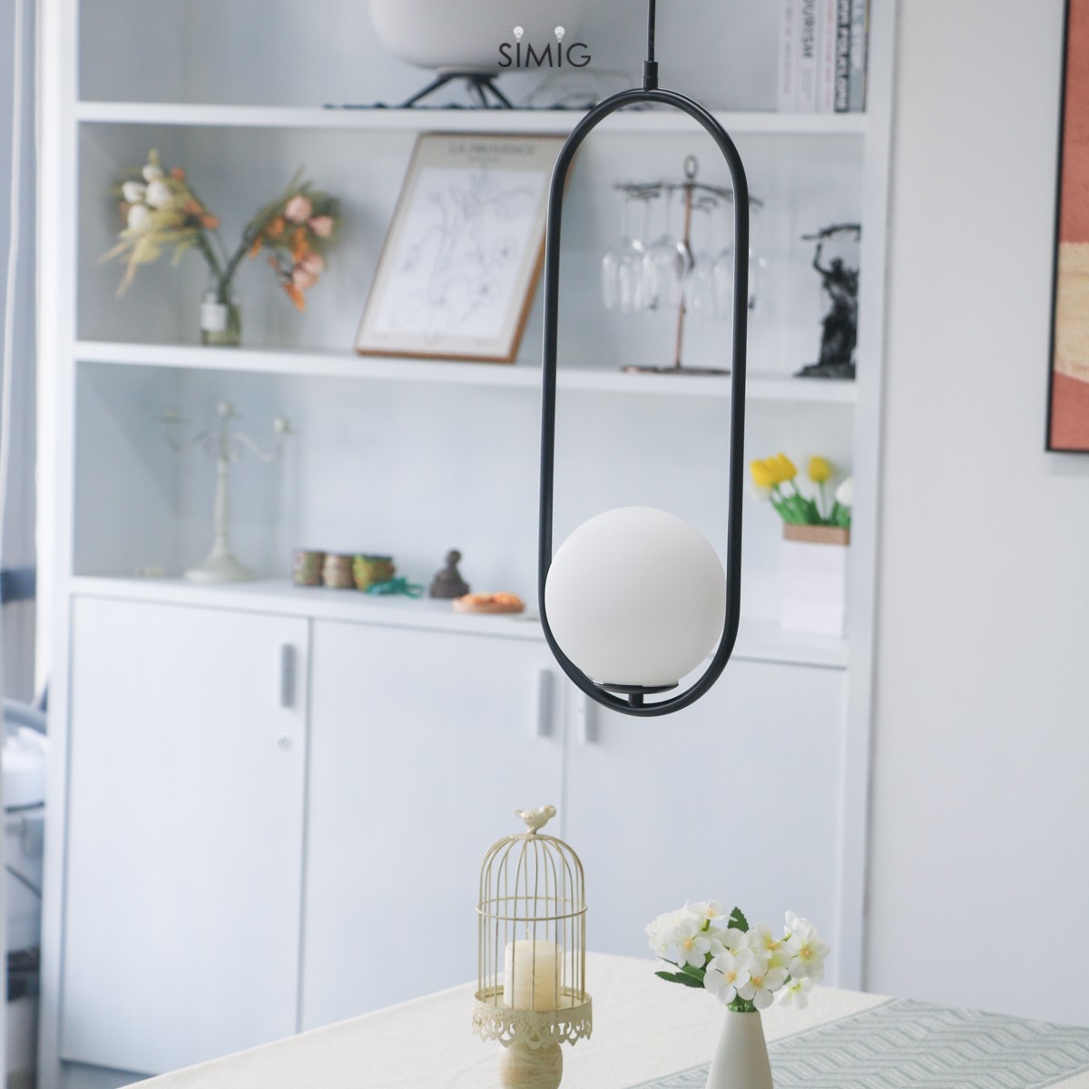 Modern Geometric Metal Pendant Light
