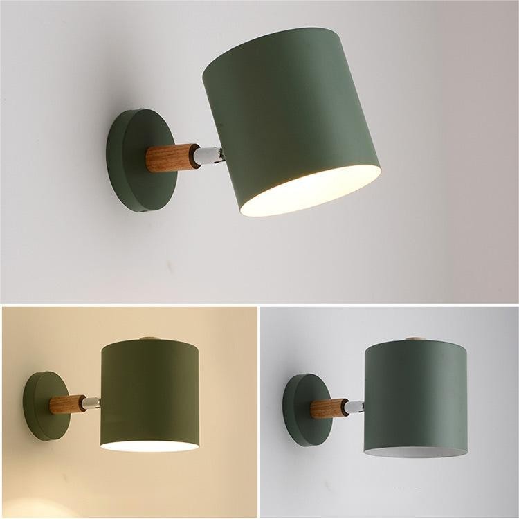 Nordic Macaron Cylinder Rotatable Wall Lamp S42