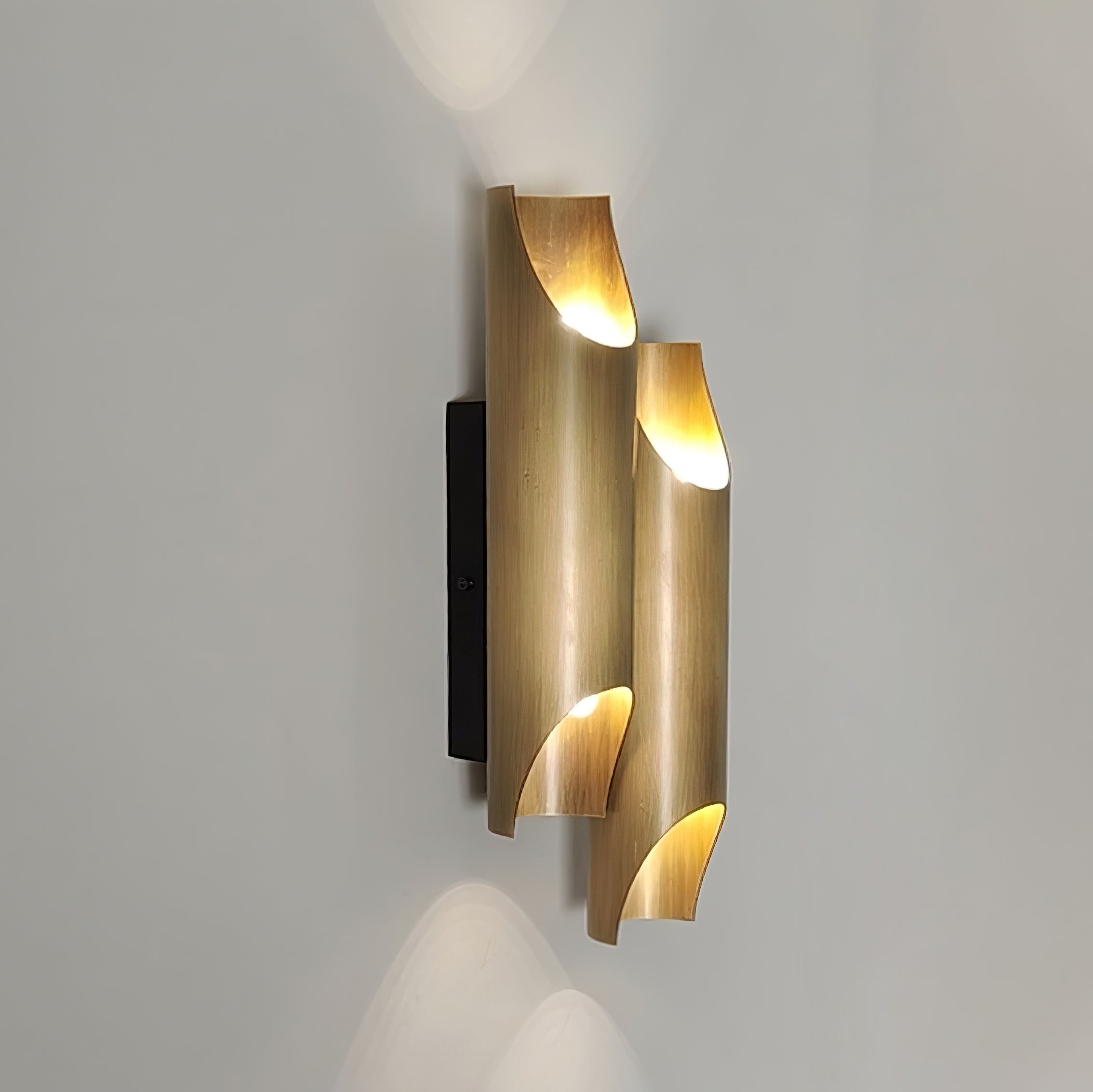 Brass Double Tube Wall Lamp M83